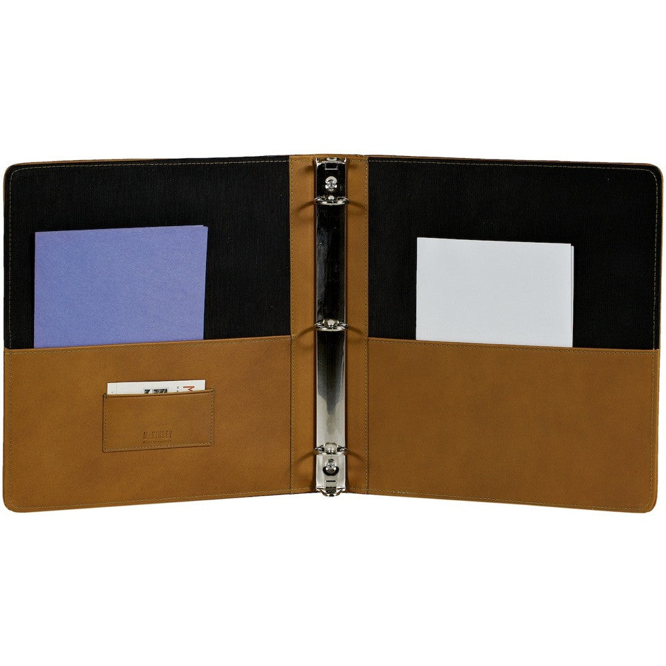 Leather Presentation Binder - Style #130 - handcrafted leather binder for business or personal organization