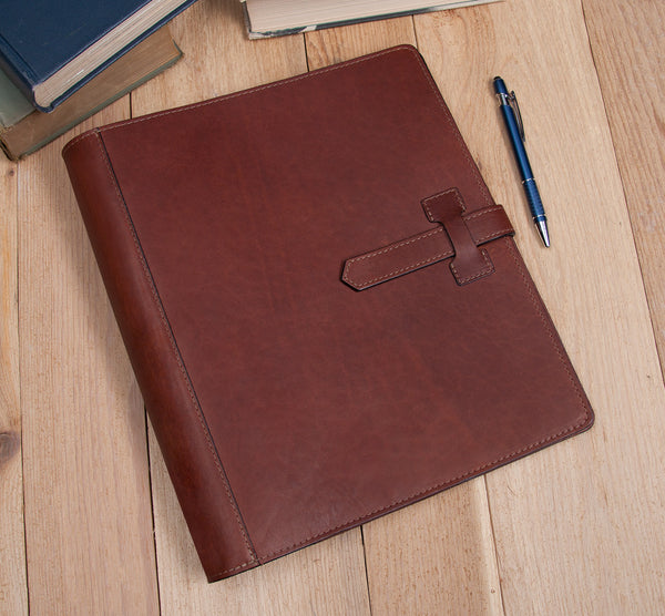 Leather 3 Ring Photo Album  Buy a Soft Leather 3 Ring Binder Online at  McKinley Leather