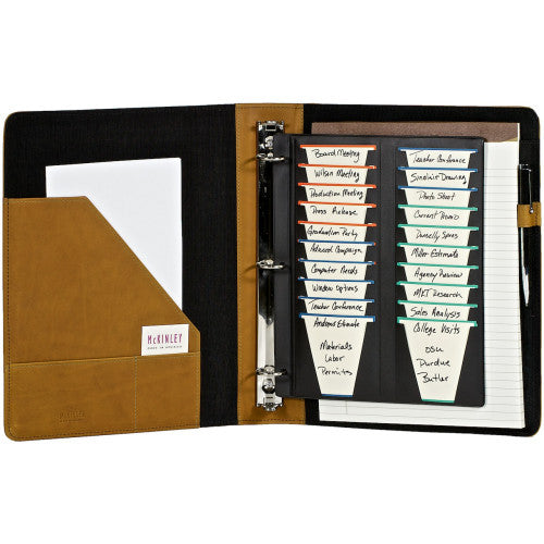Deluxe ScanCard Binder - Style 103SC | Custom Leather Binder by McKinley Leather Deluxe ScanCard Binder - Style 103SC | Custom Leather Binder by McKinley Leather