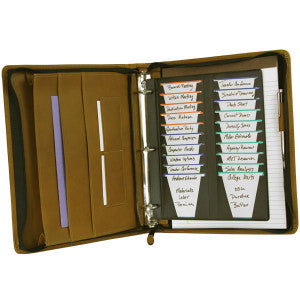 Executive Zippered ScanCard Binder‚ Style 140ZSC