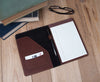 Junior Leather Pad Folio -  English Bridle Leather style #313