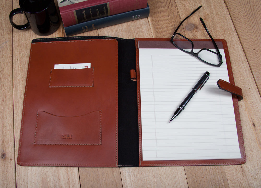 Leather Script Leather Binders | Buy Personalized Leather Portfolios, Padfolios ...
